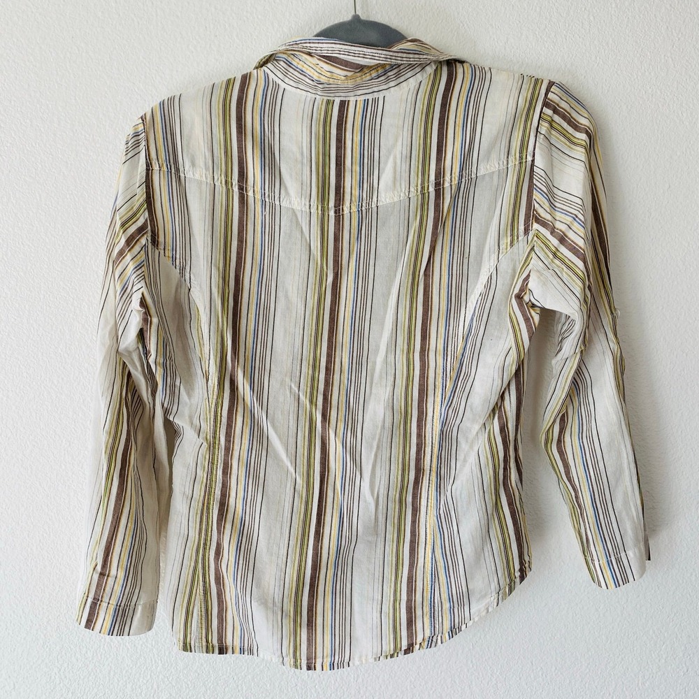Vintage guess jeans striped western button down - Picture 2 of 6